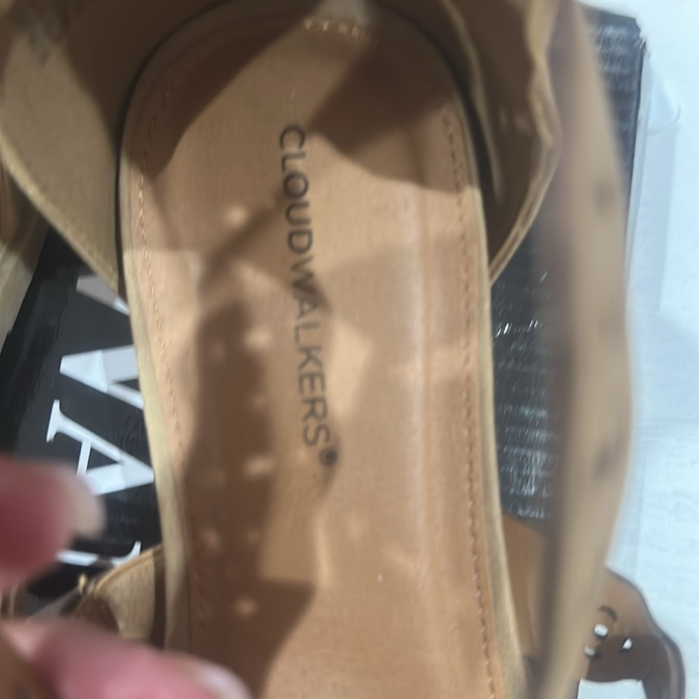 Cloudwalkers Brown Cutout Sandals - Picture 2 of 4